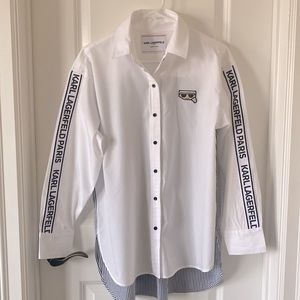 🆕 NWOT Karl Largerfeld Paris Limited Edition Long Shirt